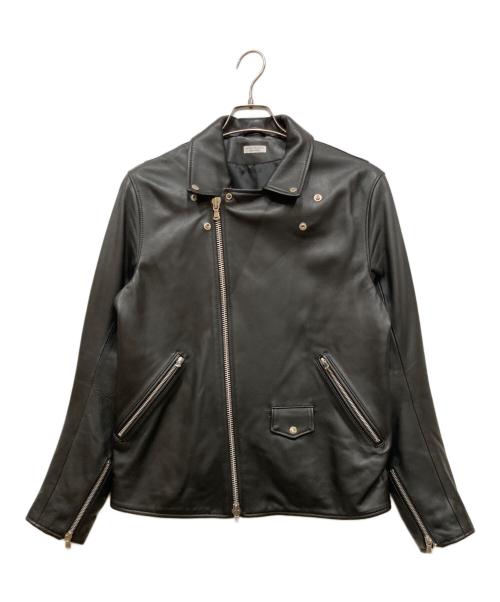 BEAUTY&YOUTH（ビューティーアンドユース）BEAUTY&YOUTH (ビューティーアンドユース) シープ ダブル ライダースジャケット ブラック サイズ:Lの古着・服飾アイテム