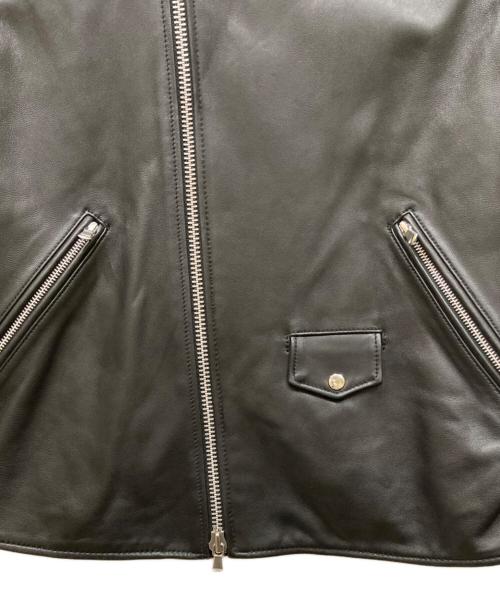 BEAUTY&YOUTH（ビューティーアンドユース）BEAUTY&YOUTH (ビューティーアンドユース) シープ ダブル ライダースジャケット ブラック サイズ:Lの古着・服飾アイテム