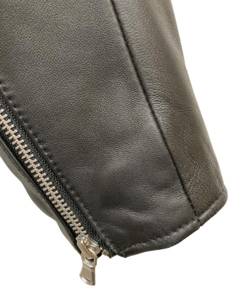 BEAUTY&YOUTH（ビューティーアンドユース）BEAUTY&YOUTH (ビューティーアンドユース) シープ ダブル ライダースジャケット ブラック サイズ:Lの古着・服飾アイテム