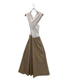 ORGUE（オルグ）の古着「Strech cross docking dress」｜カーキ