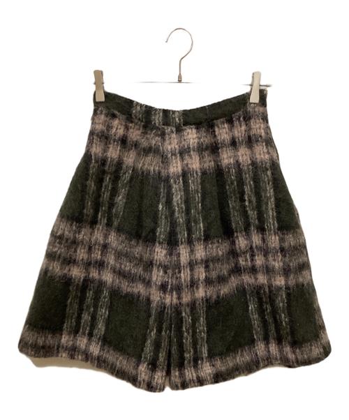 MADISON BLUE（マディソンブルー）MADISON BLUE (マディソンブルー) チェックウールスカート ピンク サイズ:ｓの古着・服飾アイテム