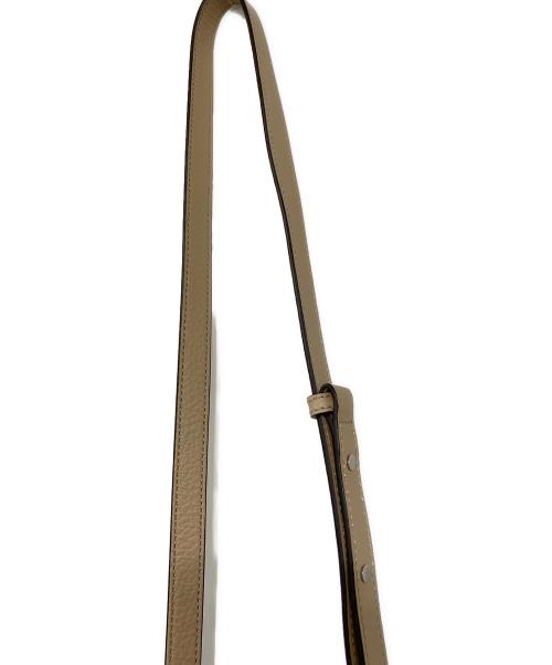 TOD'S（トッズ）TOD'S (トッズ) MICRO BAG 2WAY CREAM ロゴ Tチャーム ベージュの古着・服飾アイテム