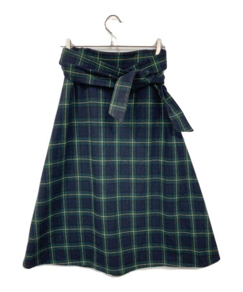 rosy monster（ロージーモンスター）rosy monster (ロージーモンスター) ラップスカート グリーン サイズ:Fの古着・服飾アイテム