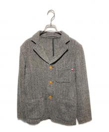 S/DOUBLE（エスダブル）の古着「ヘリンボーンジャケット」｜グレー