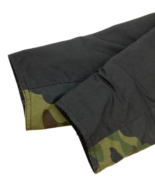 A BATHING APE（ア ベイシング エイプ）A BATHING APE (ア ベイシング エイプ) Barbour (バブアー) Camo Bedale Wax Jacket ブラック×グリーン サイズ:Sの古着・服飾アイテム