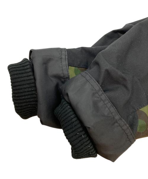 A BATHING APE（ア ベイシング エイプ）A BATHING APE (ア ベイシング エイプ) Barbour (バブアー) Camo Bedale Wax Jacket ブラック×グリーン サイズ:Sの古着・服飾アイテム