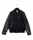 WHITE MOUNTAINEERING×Schottホワイトマウンテ二アニング×ショット）の古着「VARSITY JACKET」｜ブラック