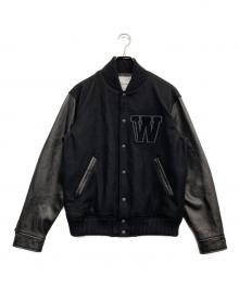 WHITE MOUNTAINEERING×Schott（ホワイトマウンテ二アニング×ショット）の古着「VARSITY JACKET」｜ブラック