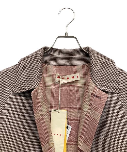 MARNI（マルニ）MARNI (マルニ) Double Single Breasted Coat In Multicolour レッド サイズ:46の古着・服飾アイテム