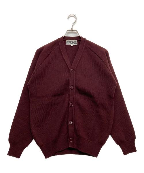 CDG（シーディージー）CDG (シーディージー) バックロゴカーディガン パープル サイズ:Mの古着・服飾アイテム