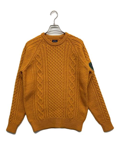 Noah（ノア）Noah (ノア) Fisherman Sweater オレンジ サイズ:Mの古着・服飾アイテム