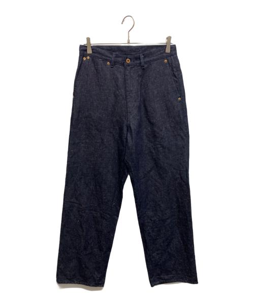 BIOTOP（ビオトープ）BIOTOP (ビオトープ) ハイツイストデニムスラックス インディゴ サイズ:Sの古着・服飾アイテム