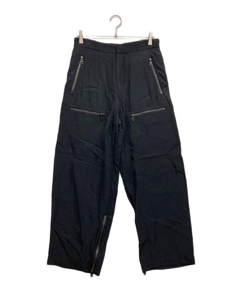 BLURHMS（ブラームス）blurhms (ブラームス) RAYON NYLON SILK MECHANIC PANTS ブラック サイズ:2 未使用品の古着・服飾アイテム