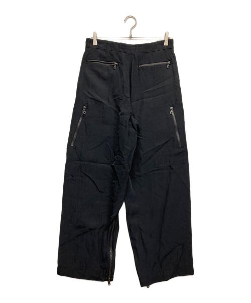 BLURHMS（ブラームス）blurhms (ブラームス) RAYON NYLON SILK MECHANIC PANTS ブラック サイズ:2 未使用品の古着・服飾アイテム
