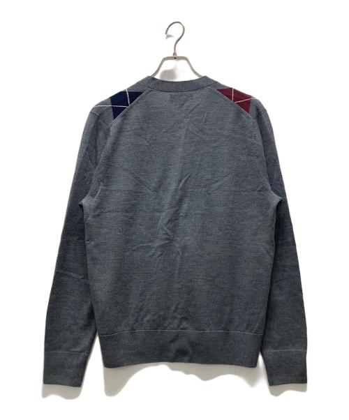 BROOKS BROTHERS（ブルックスブラザーズ）BROOKS BROTHERS (ブルックスブラザーズ) アーガイル柄ニットカーディガン グレー サイズ:Mの古着・服飾アイテム