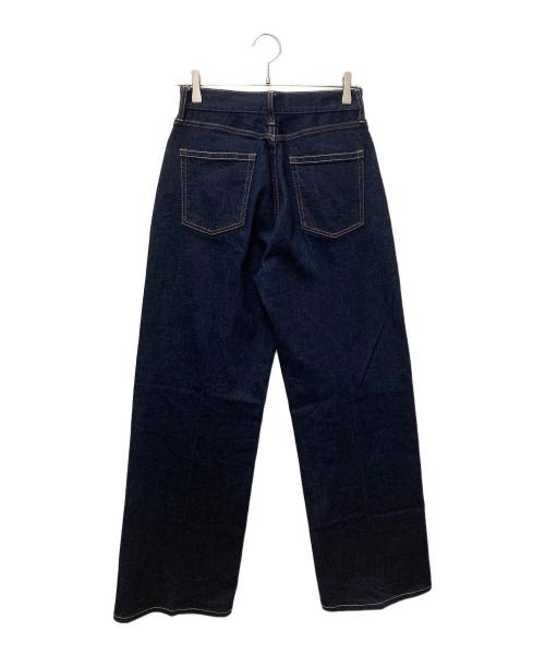PLST（プラステ）PLST (プラステ) ハイライズワイドジーンズ 12-5106052 インディゴ サイズ:Mの古着・服飾アイテム