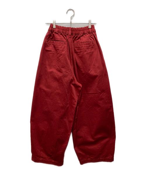 HARVESTY（ハーベスティー）HARVESTY (ハーベスティー) コットンチノクロスサーカスパンツ レッド サイズ:2の古着・服飾アイテム
