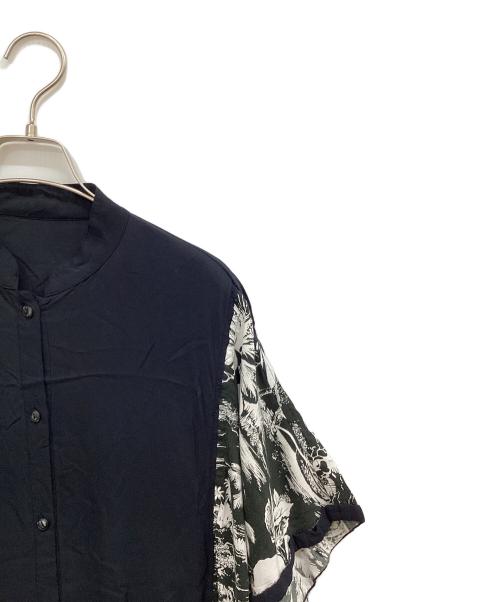 Porter Classic（ポータークラシック）Porter Classic (ポータークラシック) 切替シャツ ブラック サイズ:2の古着・服飾アイテム