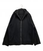 mbエムビー）の古着「ULTIMATE FABRIC Super170’sウール フーディーコート」｜ブラック
