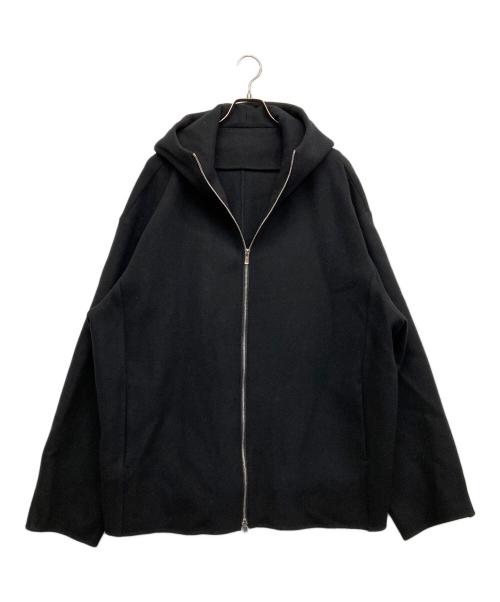 mb（エムビー）mb (エムビー) ULTIMATE FABRIC Super170’sウール フーディーコート ブラック サイズ:Mの古着・服飾アイテム