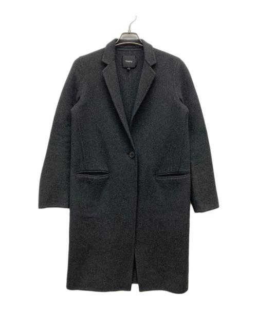 theory（セオリー）theory (セオリー) カシミヤチェスターコート チャコールグレー サイズ:SIZE Sの古着・服飾アイテム