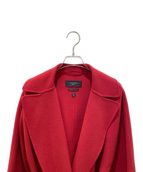 WEEKEND Max Mara（ウィークエンド マックスマーラ）WEEKEND Max Mara (ウィークエンド マックスマーラ) ガウンコート レッド サイズ:38の古着・服飾アイテム