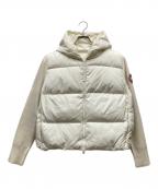 CANADA GOOSEカナダグース）の古着「HyBridge Wide Quilt Knit Hoody」｜アイボリー
