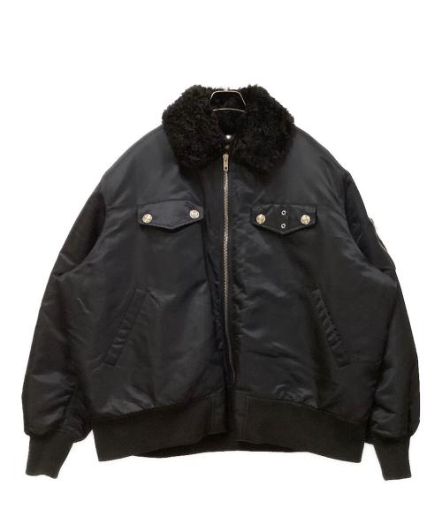 Calvin Klein（カルバンクライン）Calvin Klein (カルバンクライン) MA-1ジャケット フライトジャケット ブラック サイズ:SIZE 46の古着・服飾アイテム