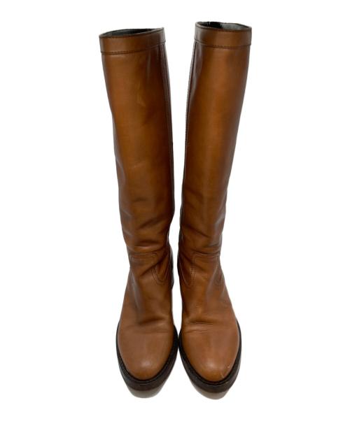 CELINE（セリーヌ）CELINE (セリーヌ) ジョッキーブーツ ブラウン サイズ:SIZE 37の古着・服飾アイテム