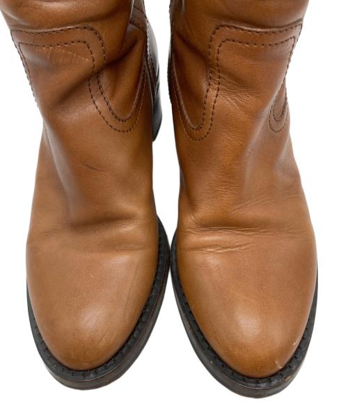 CELINE（セリーヌ）CELINE (セリーヌ) ジョッキーブーツ ブラウン サイズ:SIZE 37の古着・服飾アイテム