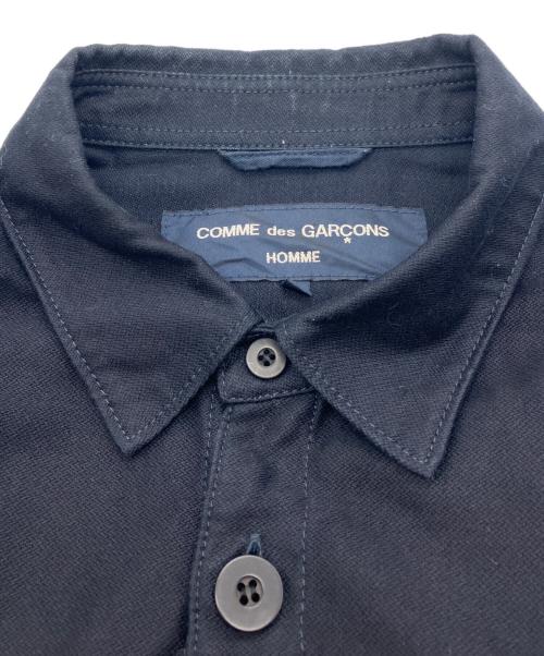 COMME des GARCONS HOMME（コムデギャルソン オム）COMME des GARCONS HOMME (コムデギャルソン オム) 製品染コットンジャケット　AD2021 ネイビー サイズ:Lの古着・服飾アイテム