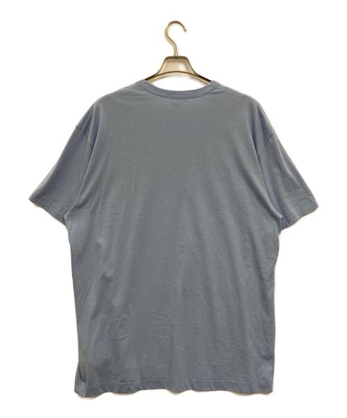 COMME des GARCONS HOMME PLUS（コムデギャルソンオムプリュス）COMME des GARCONS HOMME PLUS (コムデギャルソンオムプリュス) プリントTシャツ ブルー サイズ:Mの古着・服飾アイテム