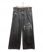 DIESELディーゼル）の古着「D-RISE ルーズフィットデニム」｜ブラック