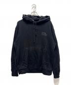 COMME des GARCONS BLACKMARKET×stussyコムデギャルソンブラックマーケット×ステューシー）の古着「プルオーバーパーカー」｜ブラック