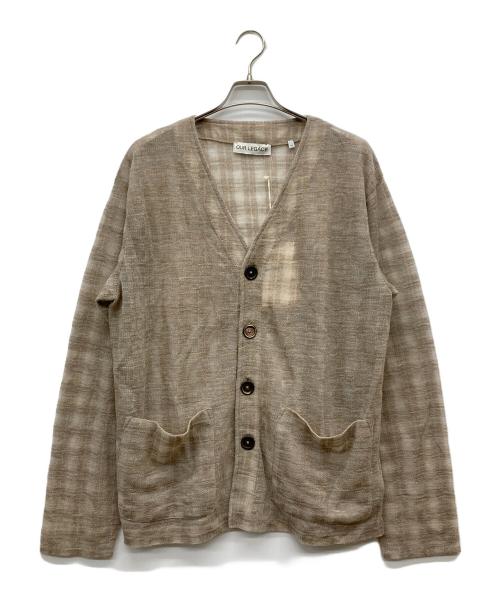 OUR LEGACY（アワーレガシー）OUR LEGACY (アワーレガシー) GREY DISINTEGRATION CHECK CARDIGAN ベージュ サイズ:48の古着・服飾アイテム