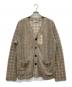 OUR LEGACY（アワーレガシー）の古着「GREY DISINTEGRATION CHECK CARDIGAN」｜ベージュ