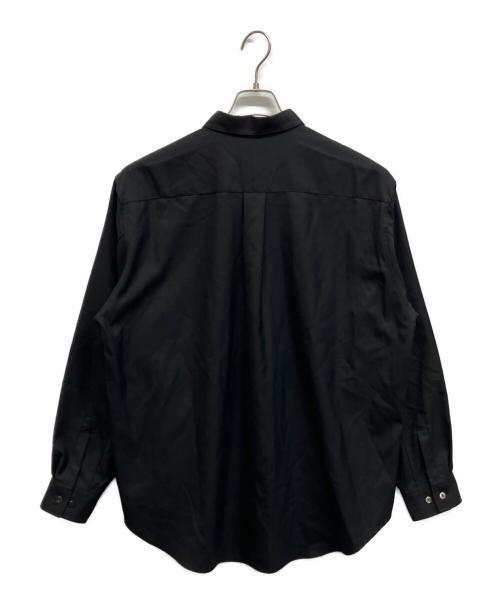 mb（エムビー）mb (エムビー) 尾州ウールシャツ ブラック サイズ:Mの古着・服飾アイテム