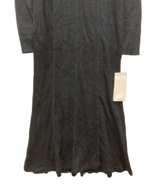 Mame Kurogouchi（マメクロゴウチ）mame kurogouchi (マメクロゴウチ) Crew Neck Open Back Ribbed Jersey Dress/クルーネックオープンバックリブジャージドレス ネイビー サイズ:2の古着・服飾アイテム