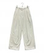 CLANEクラネ）の古着「2WAY ADJUST RASH GUARD TUCK PANTS」｜ホワイト