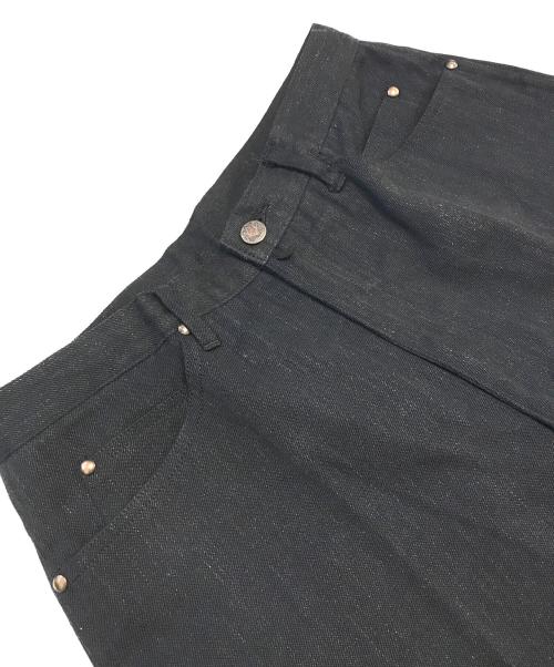 COMME des GARCONS HOMME（コムデギャルソン オム）COMME des GARCONS HOMME (コムデギャルソン オム) 80’s ウールリネンツイルパンツ ブラック サイズ:Ｌの古着・服飾アイテム