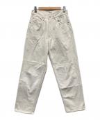 AURALEEオーラリー）の古着「HARD TWIST DENIM WIDE PANTS」｜アイボリー
