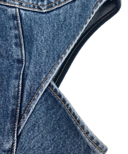JOHN LAWRENCE SULLIVAN（ジョン ローレンス サリバン）JOHN LAWRENCE SULLIVAN (ジョン ローレンス サリバン) デニムパンツ　	WASHED DENIM HOLLOWED OUT PANTS ブルー サイズ:Sの古着・服飾アイテム