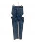 JOHN LAWRENCE SULLIVAN (ジョン ローレンス サリバン) デニムパンツ　	WASHED DENIM HOLLOWED OUT PANTS ブルー サイズ:S：16000円