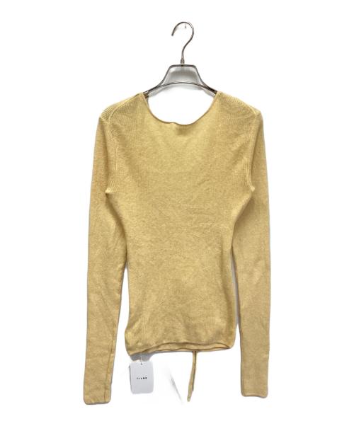 CLANE（クラネ）CLANE (クラネ) 25SS CAMISOLE SET CACHECOEUR KNIT TOPS/キャミソールセットカシュクールニットトップス イエロー サイズ:2の古着・服飾アイテム