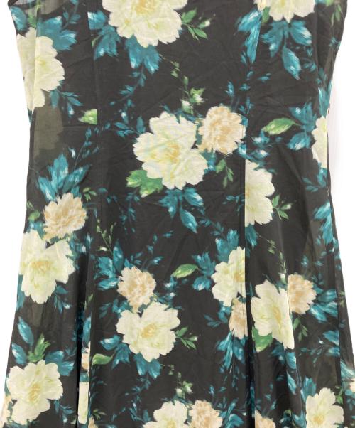 LE CIEL BLEU（ルシェルブルー）LE CIEL BLEU (ルシェルブルー) ヴィンテージフローラルマキシドレス ブラック サイズ:36 未使用品の古着・服飾アイテム