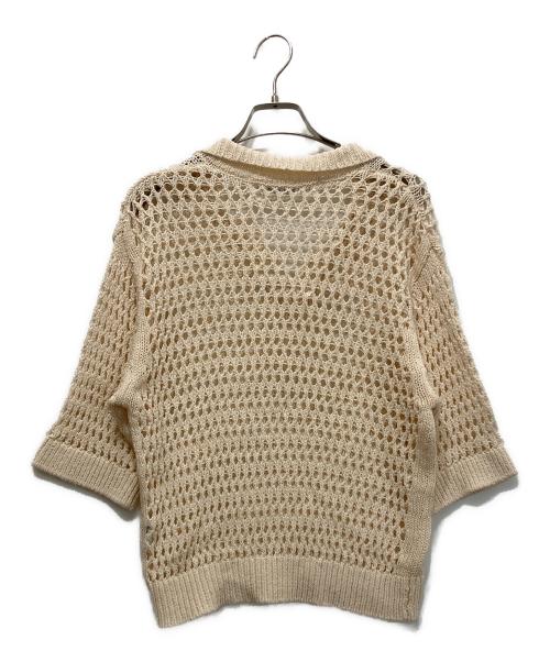 THE SHINZONE（ザ シンゾーン）THE SHINZONE (ザ シンゾーン) ニットポロシャツ ベージュ サイズ:F0の古着・服飾アイテム