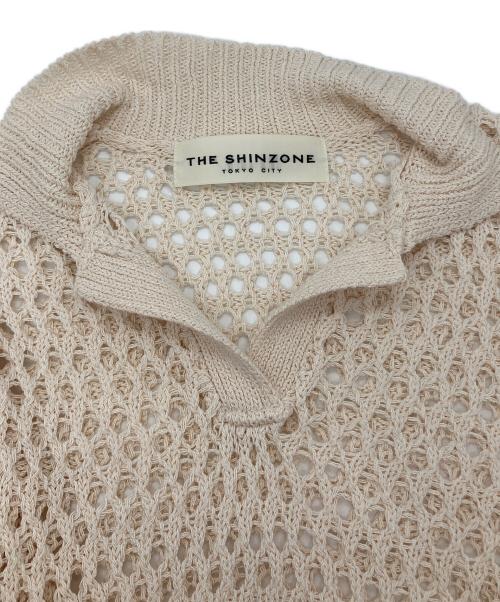 THE SHINZONE（ザ シンゾーン）THE SHINZONE (ザ シンゾーン) ニットポロシャツ ベージュ サイズ:F0の古着・服飾アイテム