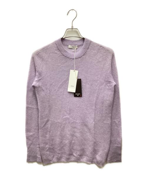 ATON（エイトン）ATON (エイトン) ベビーモヘヤ クルーネックニット 別注MAUVE サイズ:2 未使用品の古着・服飾アイテム