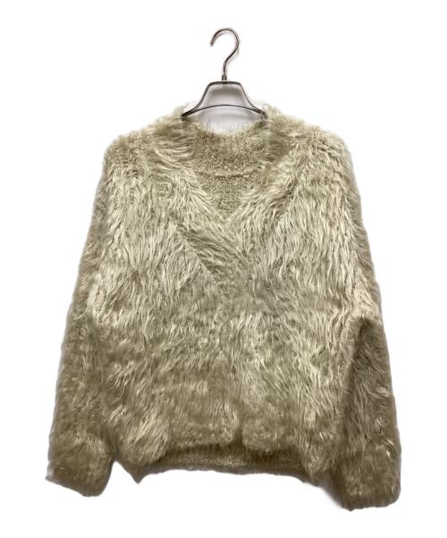 MAISON SPECIAL（メゾンスペシャル）MAISON SPECIAL (メゾンスペシャル) 2WAY Vネックシャギーニット ベージュ サイズ:FREEの古着・服飾アイテム