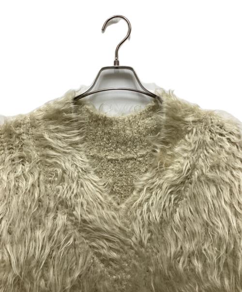 MAISON SPECIAL（メゾンスペシャル）MAISON SPECIAL (メゾンスペシャル) 2WAY Vネックシャギーニット ベージュ サイズ:FREEの古着・服飾アイテム